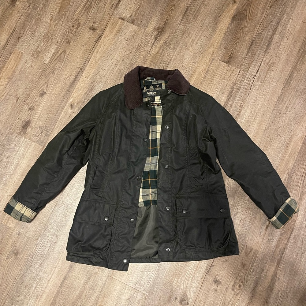 Barbour waxed beadnell jacket